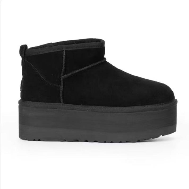 Winter rain i snow boots men's and women's short boots new cowhide velvet thickened thermal cotton shoes