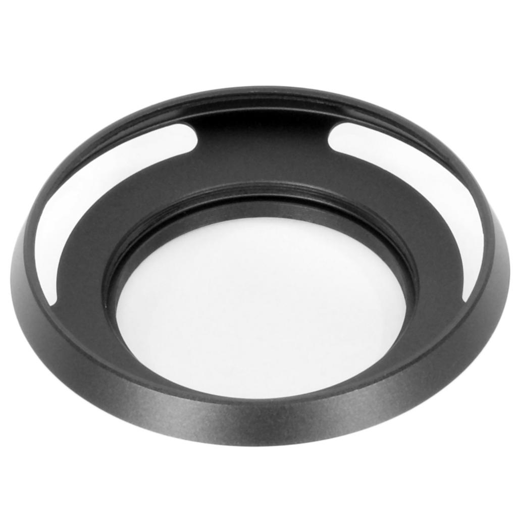 metal lens for filter diameter Slim, wide-angle hood, screw-in type, 40.5mm lenses.