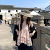 Polyester Spotted Blouse With Asymmetric Hem And Slim Fit For Summer Fashion