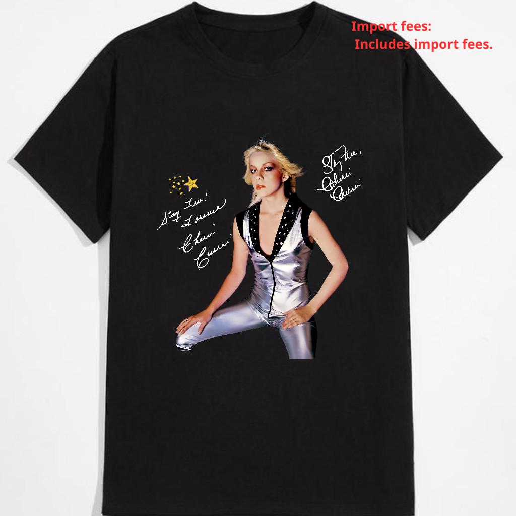 Cherie Currie The Runaways T-Shirt Unisex Black S-2345XL Gift for Fan XXXXL