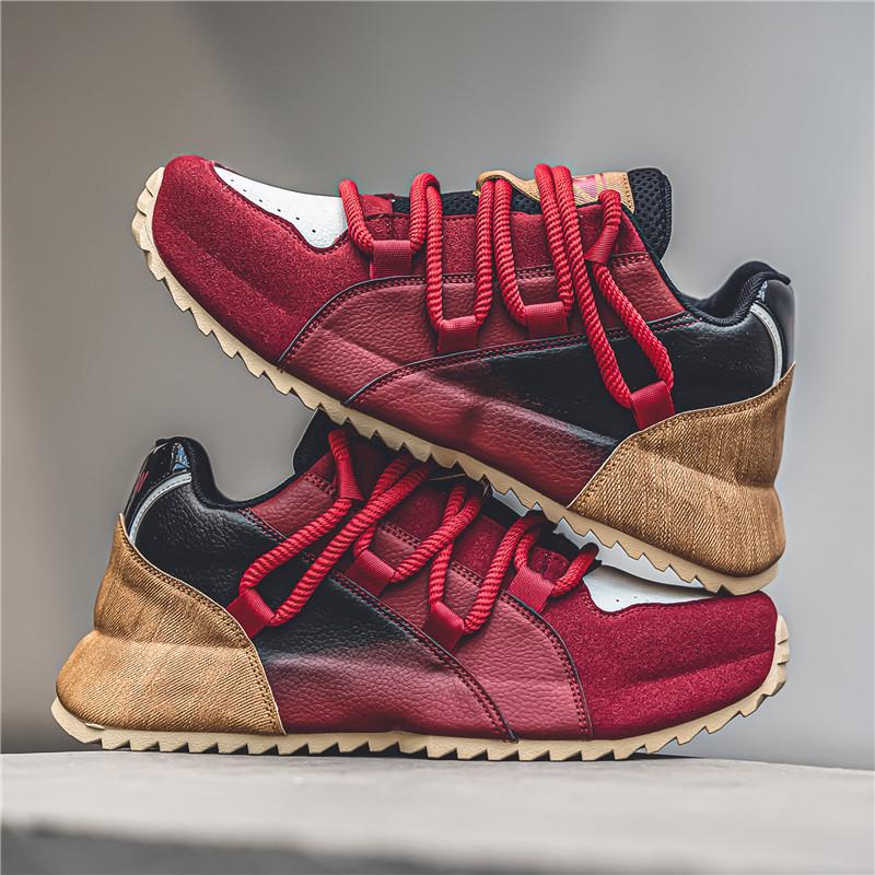 

New Spring Men s Shoe Platform Men s Casual Sports Shoes Men s Board Shoes Fashion Trend Versatile Thick Soled Men s Shoes 39