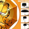 Personalisierter Garfield-Druckschirm mit individuellem Namen, Automatisches Öffnen und Schließen, Stabiler 8-Rippen-Rahmen, Für Pendeln, Camping, Wandern, Geburtstagsgeschenk