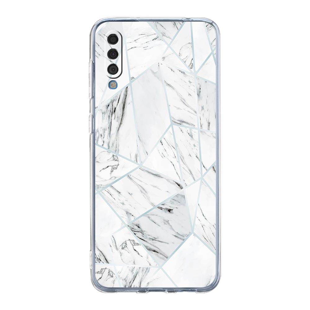 Marble Geometric Phone Case For Samsung Galaxy A52 A50 A70 A10 A30 A40 A20S A20E A02S A12 A22 A72 A32 5G A04s Soft Clear Cover