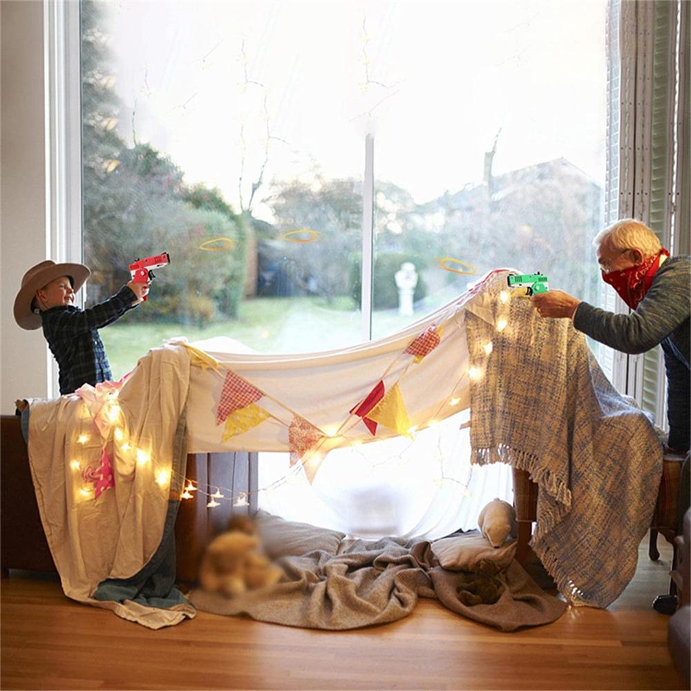 Folding Gun Sturdy And Durable Toy Portable Child Rubber Band Shooter Party Supplies Essential Model Durable Rubber Band Gun