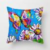 Butterfly Cushion Cover Sofa Chair Animal Flower Pillow Cover Home Decor Painted Pillow Cover