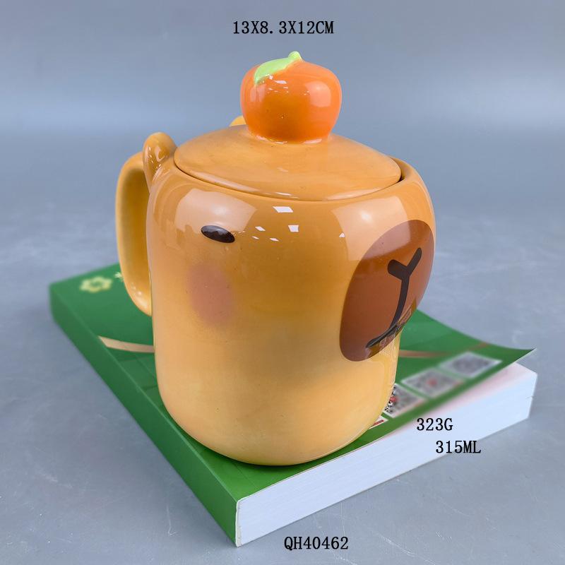 

Creative Cute Kapibara Ceramic Cup Creative Capybara Mug Cartoon Birthday Gift Household Couple Cup 401-500ml