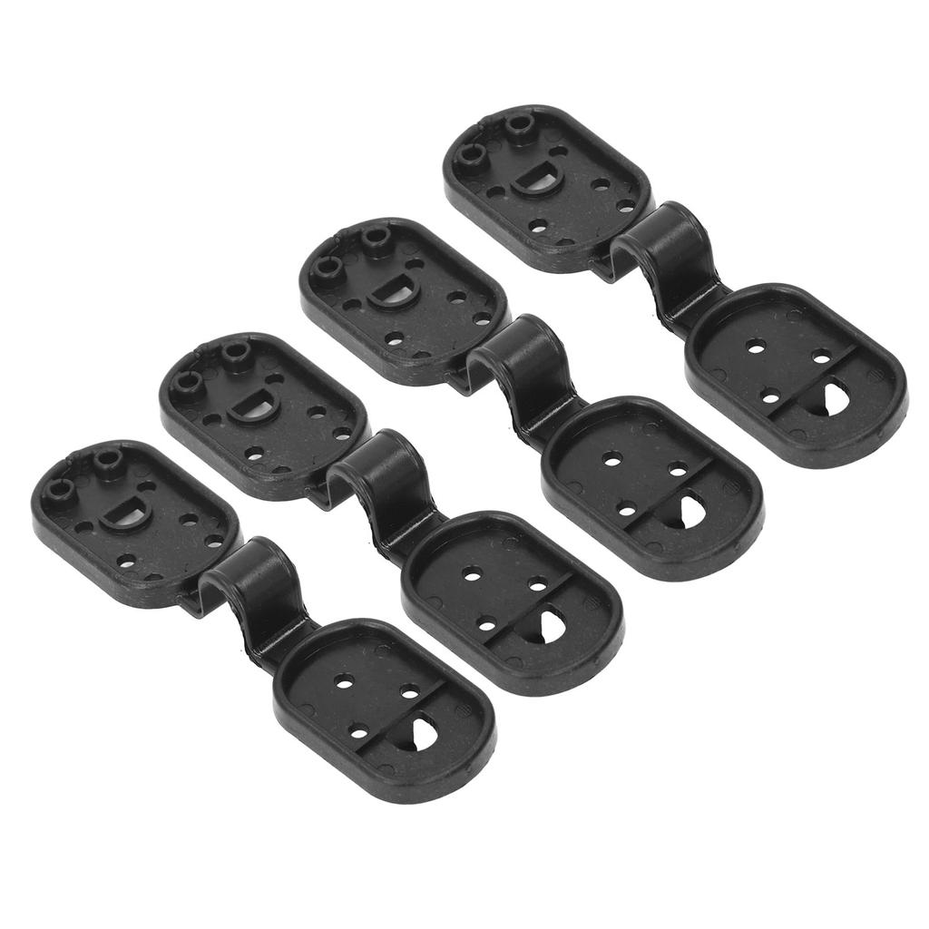 100pcs Shade Cloth Clips Black Oval ABS Easy to Use Sunshade Net Fixing Clips for Bird Netting Garde