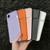 Premium Executive Leather Case for iPhone 16e/17e Large Window Lens Protector Cover
