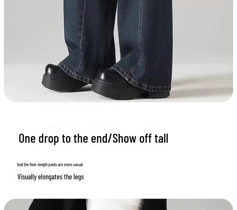 Women's Wide-Leg Loose Jeans for Spring & Autumn 2025 - Perfect for Pear-Shaped Bodies with Thick Legs & Wide Hips