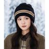 Damenmütze, Verdickte, Winddichte Mütze, Warme Mütze, Stulpenmütze, Outdoor-Mütze, Freizeit-Mütze, Ohrenschutzmütze, Gürtelschnalle, Überziehmütze