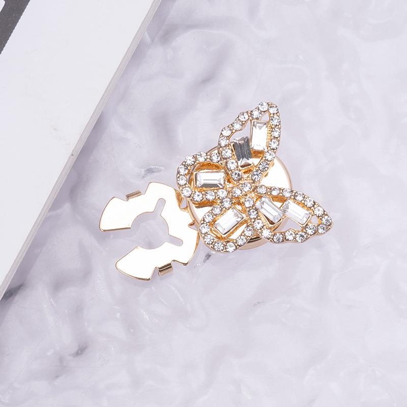 Botões de Punho e Botões de Colarinho Decorativos com Strass Coloridos