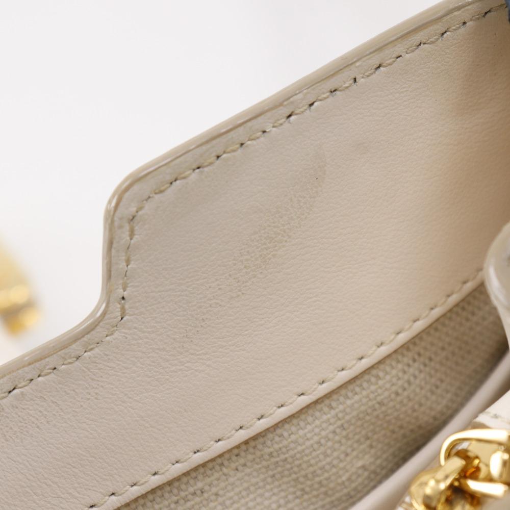 Bally Janelle Handbag JORAH 2WAYShoulder White / Blue Leather Women Used