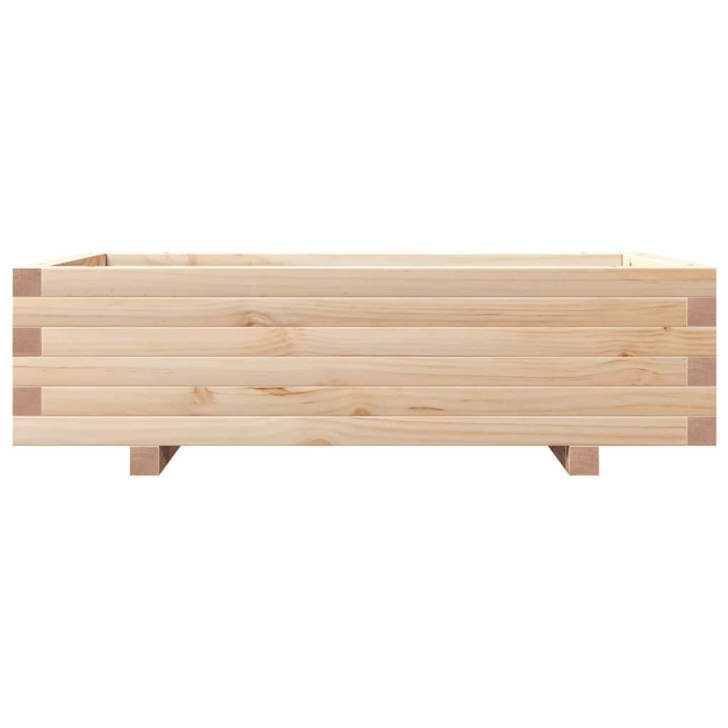 Vidaxl Donica Ogrodowa, 90X60X26,5 Cm, Lite Drewno Sosnowe