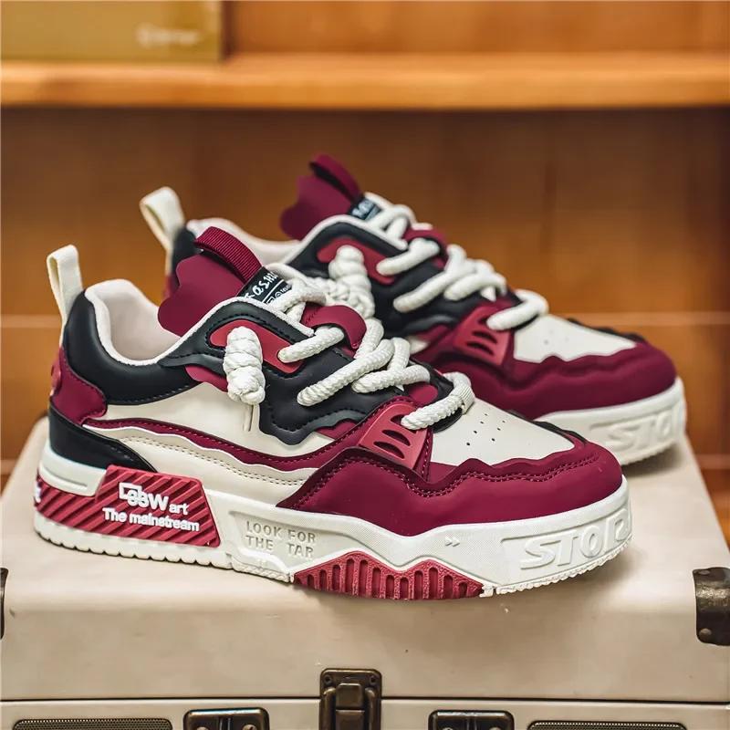 Design of Youth Men's Shoes High Quality Shoes Tide Shoes Sports Casual Shoes Men's Shoes Large Size Wear-resistan Fashionable