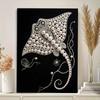Crystal Pearl Painting 5D DIY Frame Decoration Painting Fish Home Wall Decoration Transparent Pearl Gemstone Painting Picture Art Crafts