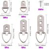 415Pcs Picture Hangers Kit, 7 Sizes D Ring Hangers Sawtooth Hangers Assorted Kit with Screws Boxed Metal Accessories for Wall Mounting Heavy Picture