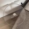 Transparent Coffee Tables Round Acrylic Coffee Table Living Room Center Table Bedside Sofa Tea Tables Portable Home Furniture