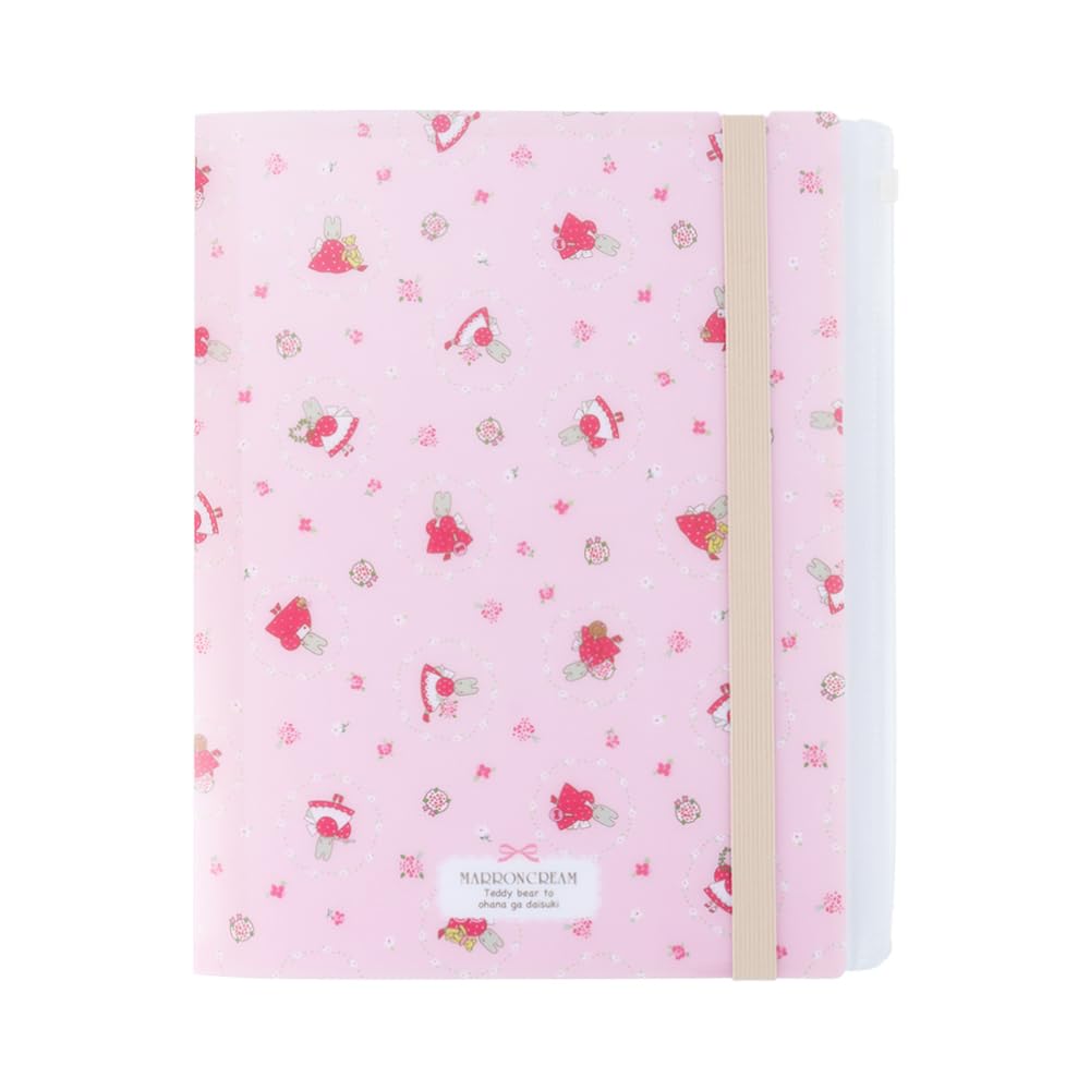 Stationery Sanrio Character Clear File with Retro Sanrio Characters Maron S2140934 Sun-Star Band, Cream,