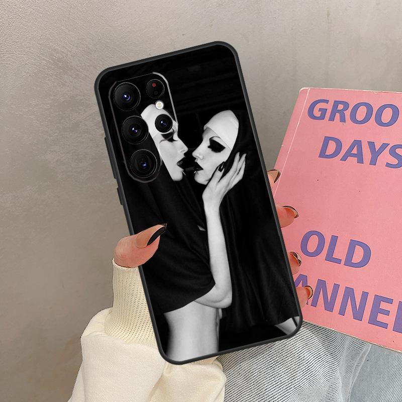 Nun Girl Sexy Style Case For Samsung Galaxy S21 S22 S23 S24 S25 Ultra S9 S10 S25 Plus S20 FE S25 FE Cover Coque