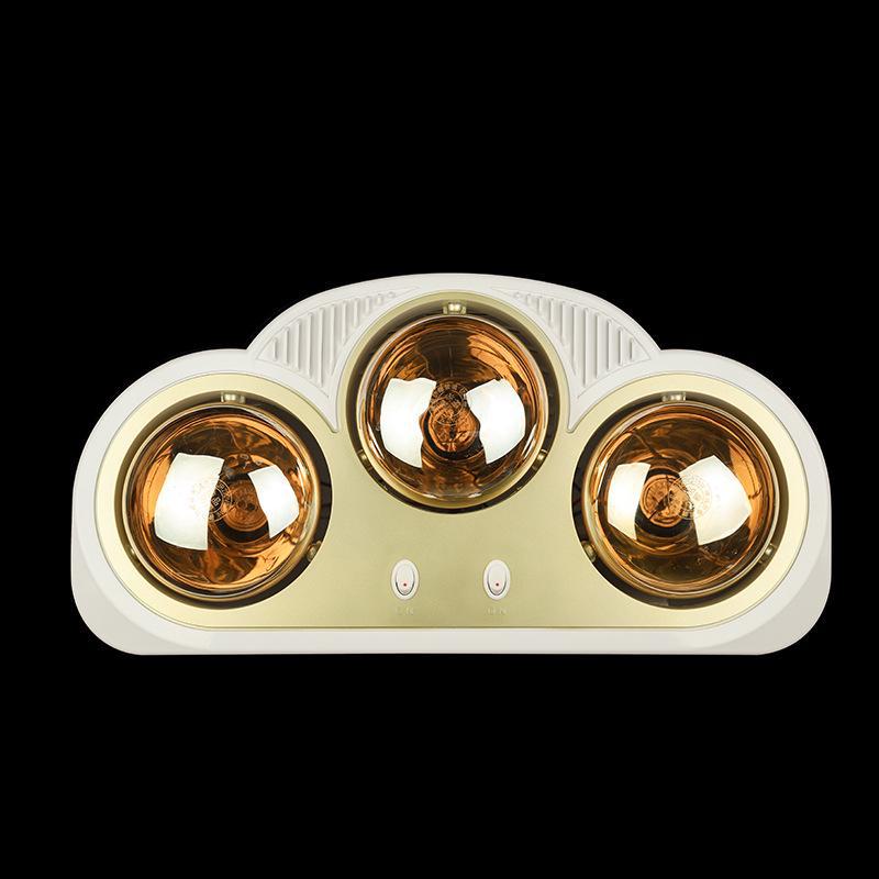 Gold Light Bulb Bathroom Heater - Warm Ceiling Fixture for Home