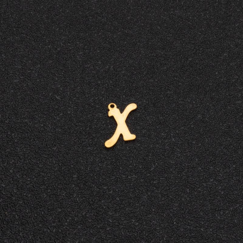 Custom Stainless Steel A-Z Letter Charms - Fade-Resistant DIY Pendants