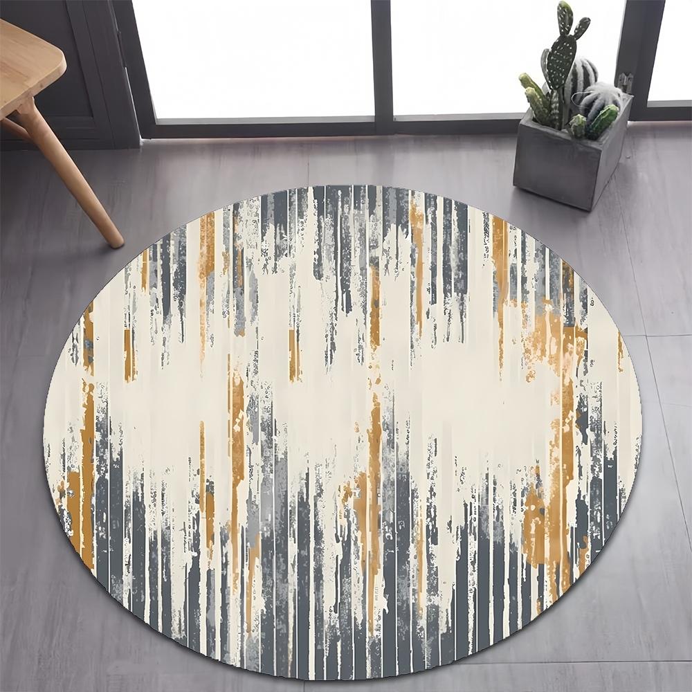 26 Style New Bohemian Abstract Modern Art Geometry Art Round Carpet Rug for Bedroom Living Room Decoration,pet Decor Floor Mat