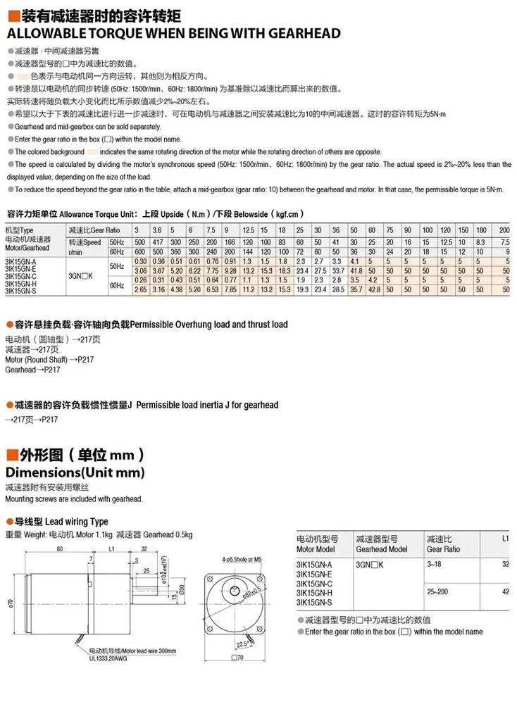 15W AC Reduction Motor/constant Speed motor/31K15GN-C/3IK15GN-C/220V/3GN150K