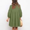 Women's  Sleeve Long Sleeve Patchwork Loose Swing Dress