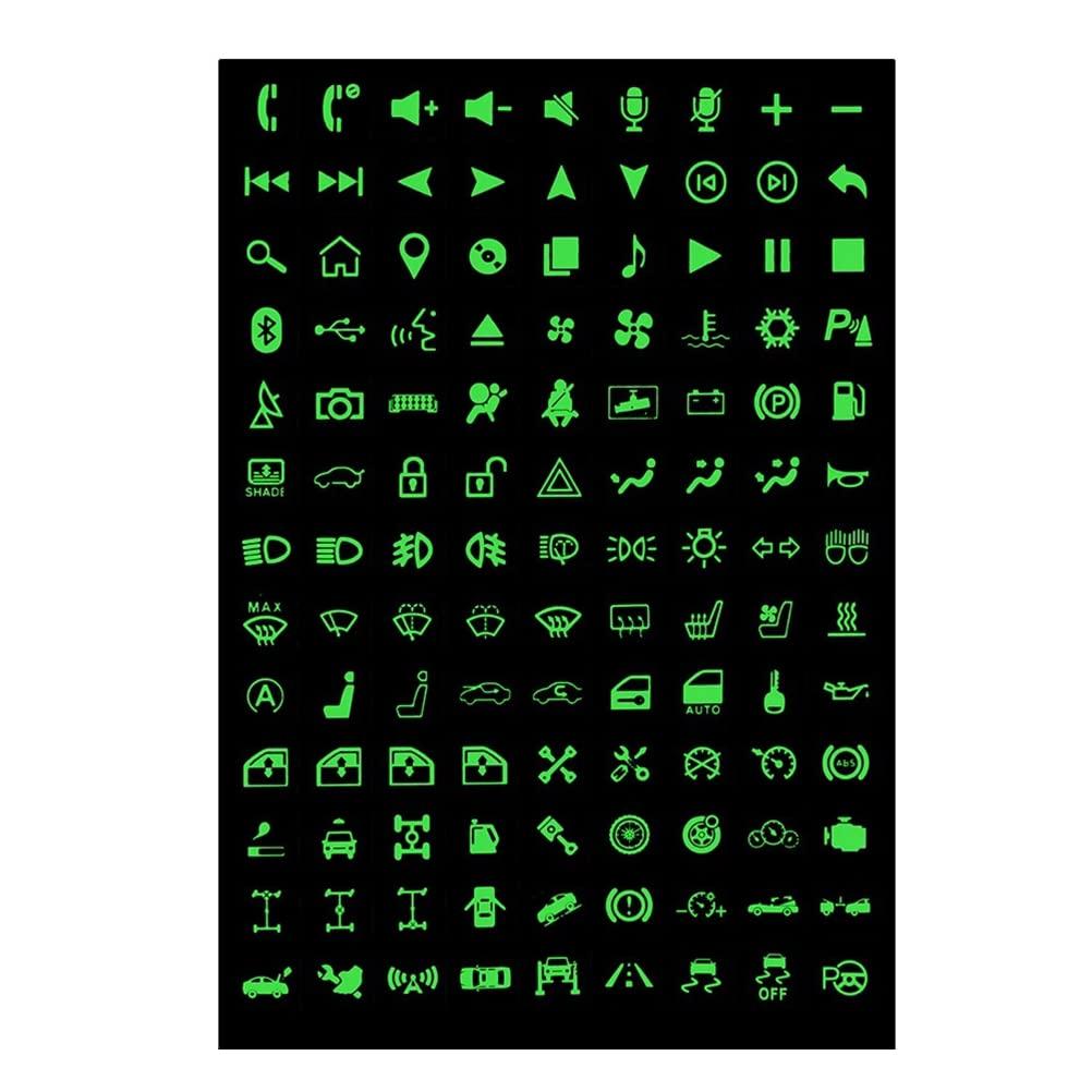 Switch Label Multifunctional Button Sticker, Car Luminous Sticker Car Light Sticker Switch Relay Decorative