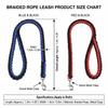 8-strand Woven Dog Slip Lead Bright Color Pet Rope Durable Training Leash  Medium Large Dogs