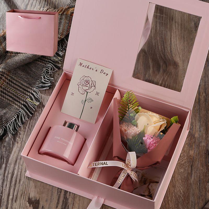 Premium Aromatherapy Diffuser Artificial Flower Gift Set Long Lasting Scent For Birthday Valentines Mothers Day Home Decor