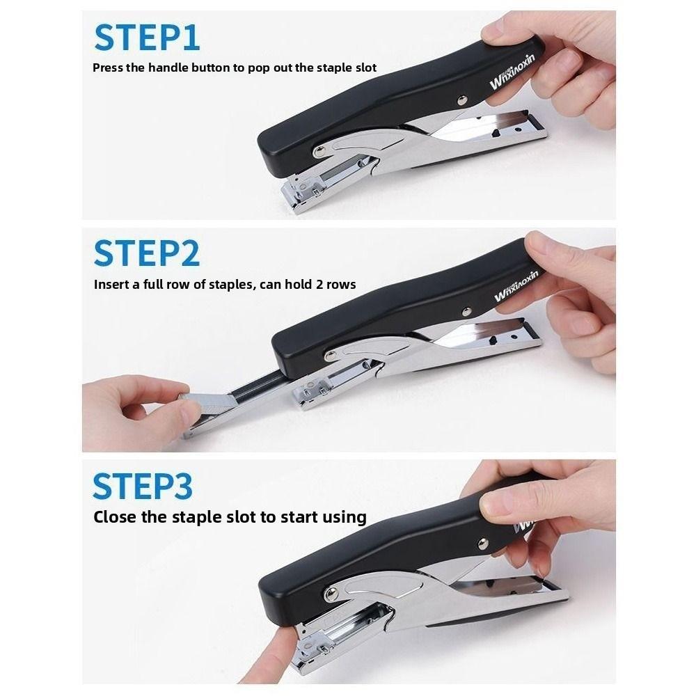 Portable Labor-Saving Stapler Multifunction Book Binding Machines Desktop Stapler  Warehouse Use