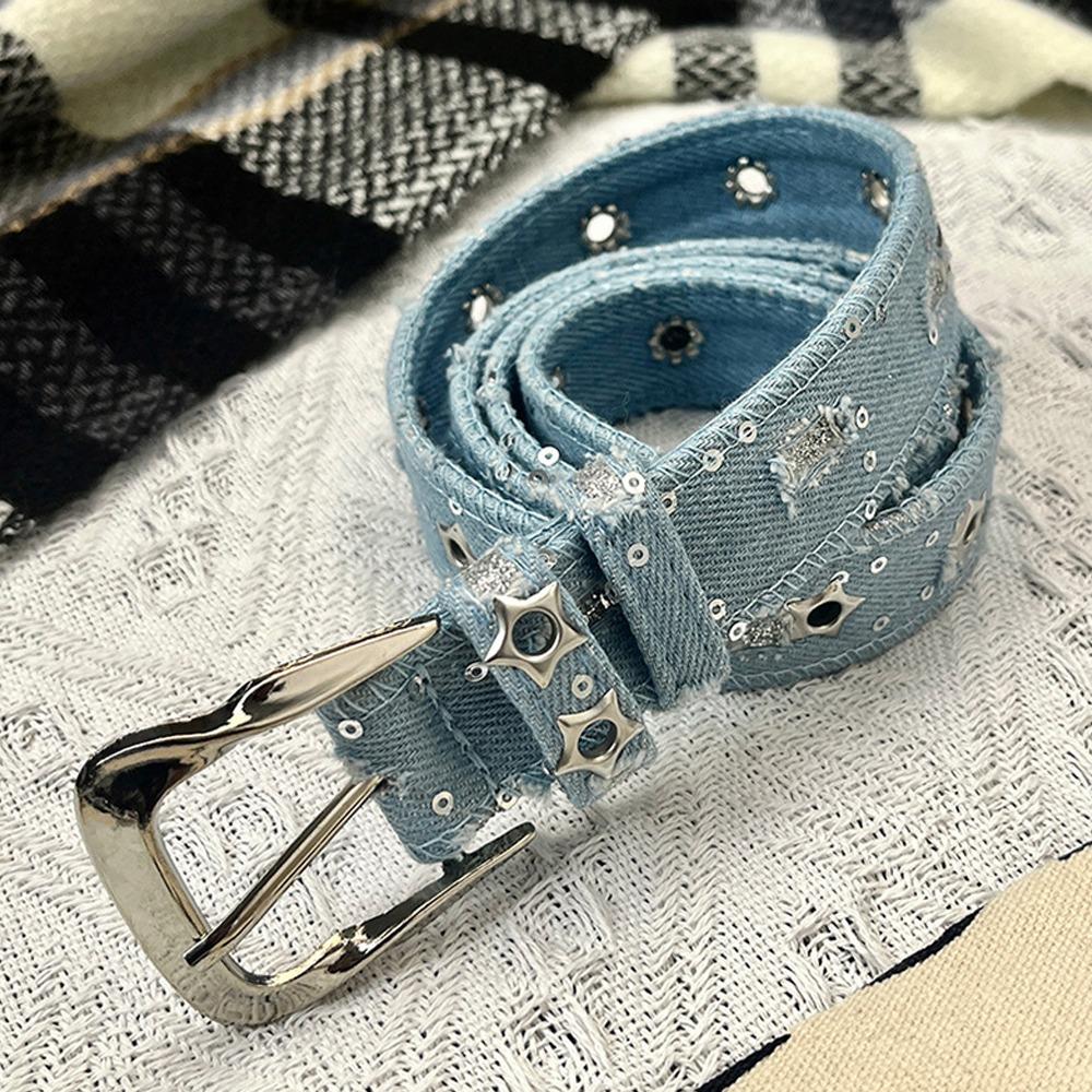 Pin Buckle Waistband Punk Denim Style Waist Belts Fashion Waist Strap Women