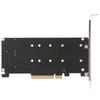 High Performance M.2 SSD PCIE X8 M Key Hard Drive Converter Dual M.2 NVMe SSD  PC Upgrade
