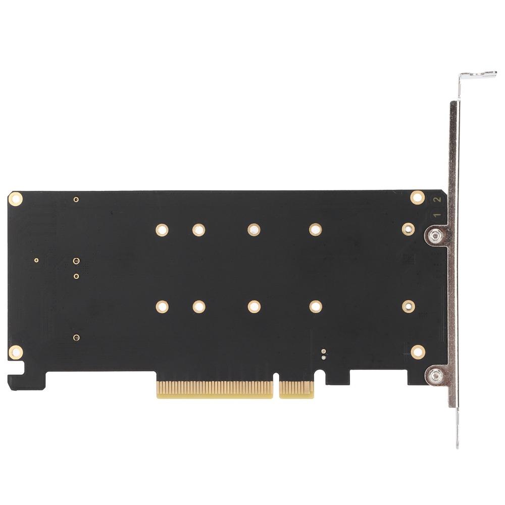 High Performance M.2 SSD PCIE X8 M Key Hard Drive Converter Dual M.2 NVMe SSD  PC Upgrade