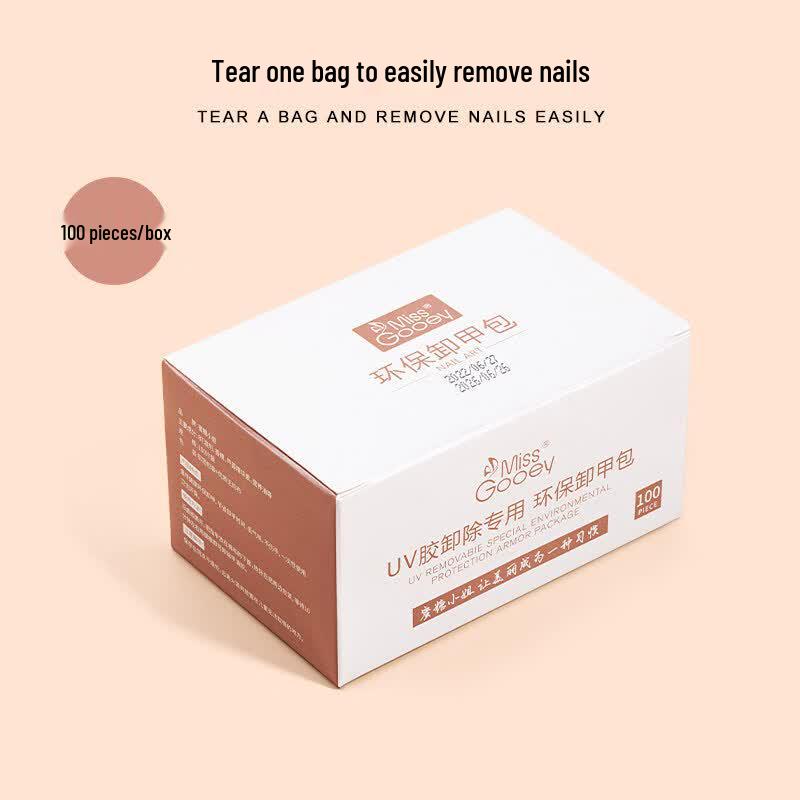 Miss Honey Disposable Eco-Friendly Nail Remover Wraps