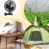 Plant Grower Fan With Clip-on Rotatable Quiet Clip Grow Fan With 2 Speed Airflow Tent Swivelling Growth Ventilator