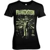 T-shirt rétro Frankenstein pour femme sous licence officielle Universal Monsters