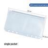 A5/A6 Frosted PVC Zipper Bag – Waterproof Loose-leaf File and Card Storage