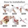 99/48cm Hand Throwing Aircraft Toy Airplane  Foam Hand Airplane Children'S Plane Glider Outdoor Sports Flying Toy Sticker Model