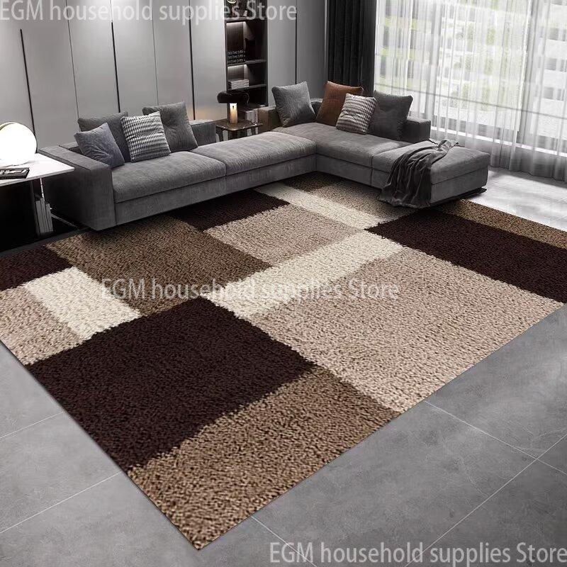 Ins Nordic Abstract Geometric Large Carpets For Living Room Home Room Decoration Plush Lounge Rug Cloakroom Floor Mats Antiskid