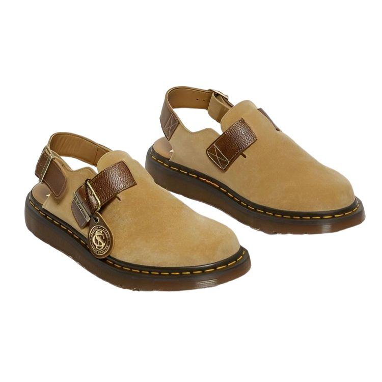 Dr. Martens Jorge Suede Buckle Low-Top Casual Shoes Unisex Casual Shoes Brown 27499792