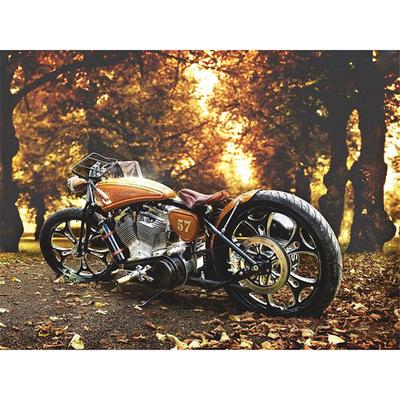 Pełna 5D Diy Diament Malarstwo Las Moto Krajobraz Haft Cross Stitch Home Decor Handmade Prezent