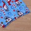Niño Dos Piezas Pantalones De Manga Larga Niños Niñas Algodón Navidad Muñeco De Nieve Estampado Camiseta Pantalones Pijamas