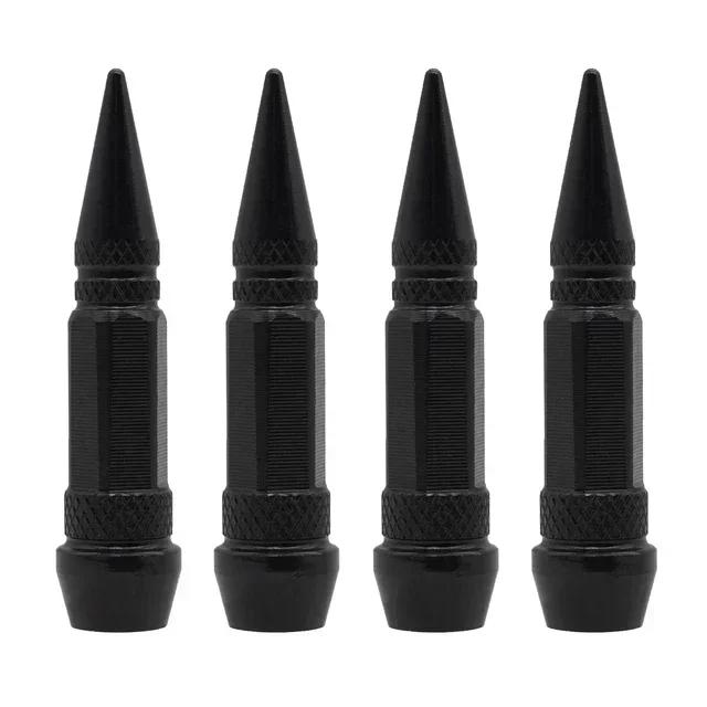 1set/4pcs Tire Wheel Valve Caps, Universal Fits For Car Motorcycle Bike Wheel Tires Valves Tyre Stem Cap Air Cap Airtight Cover
