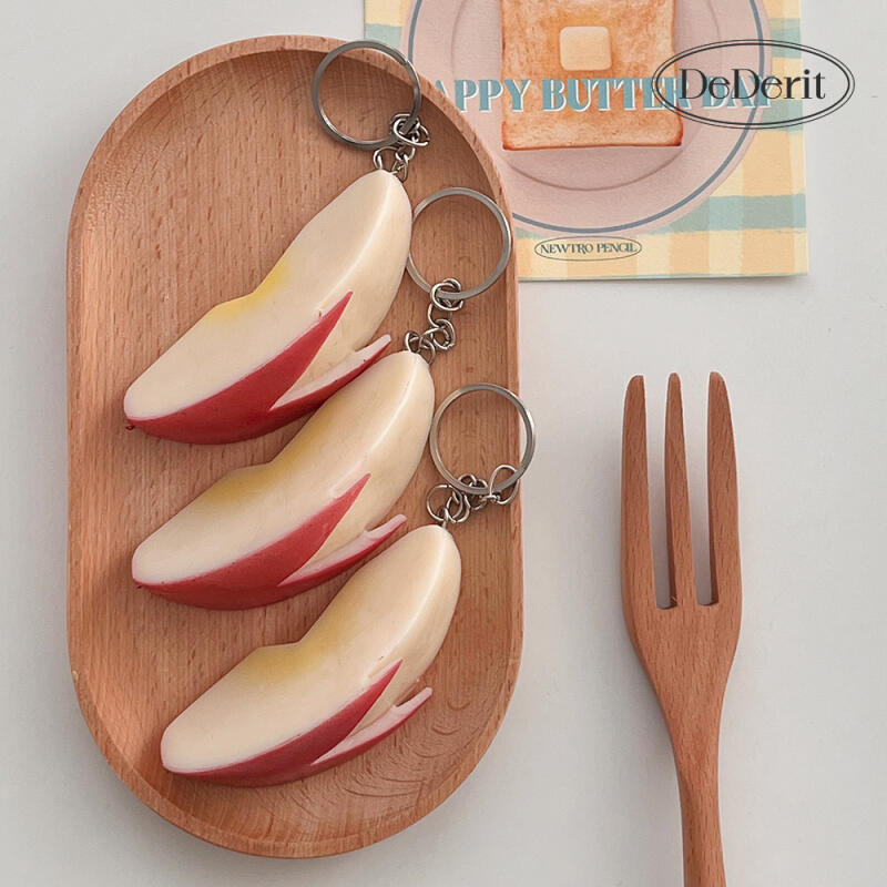 Rabbit Apple Snack Keychain Fruit Food Bag Friend Gift Birthday