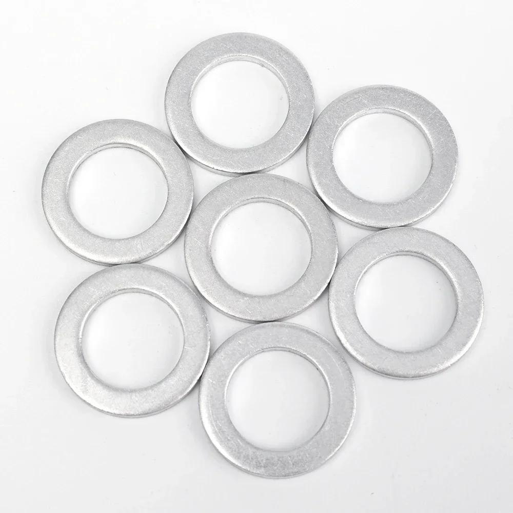 Aluminium Car Engine Bottom Oil Drain Seal Gasket 14 mm I.D. Screw Washers For Honda Accord CR-V CR-Z 9410914000 94109-14000