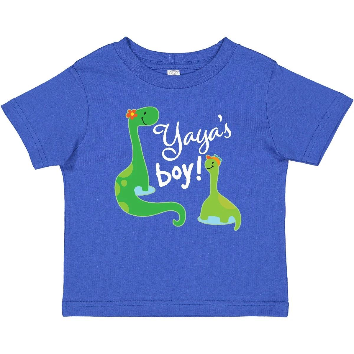 Inktastic Yaya Boy Grandson Dinosaur Baby T-Shirt Grandkids Loves Me Childs Tees 130