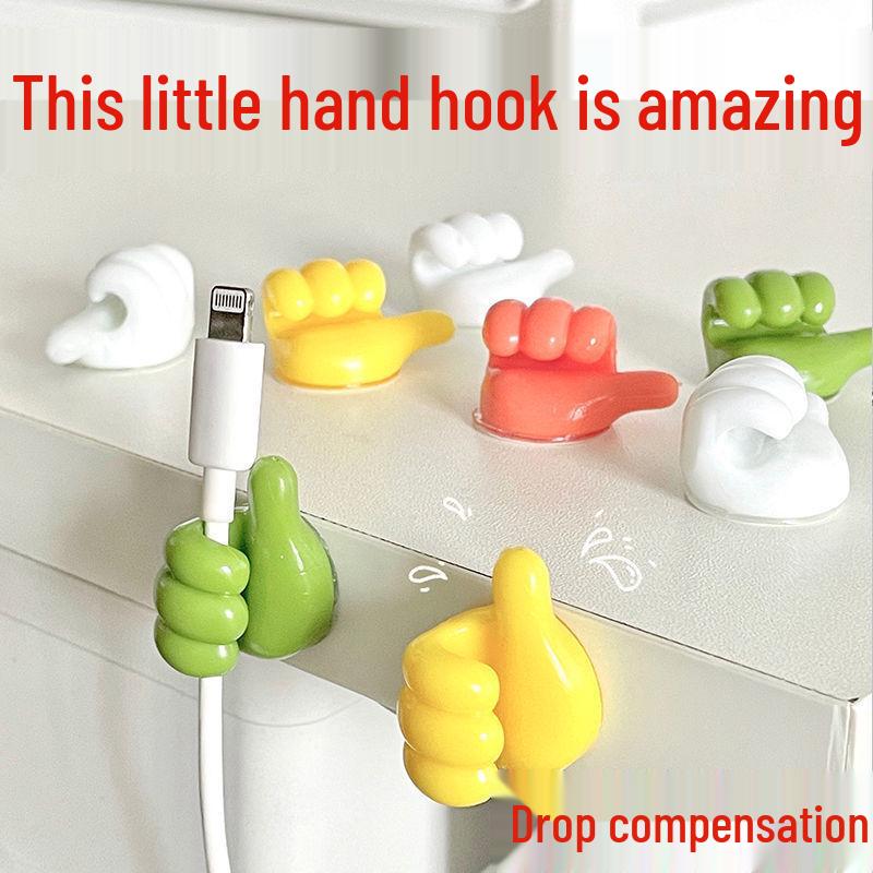 

Беспроводной органайзер для кабеля: Держатель для большого пальца с липким крючком без прокола