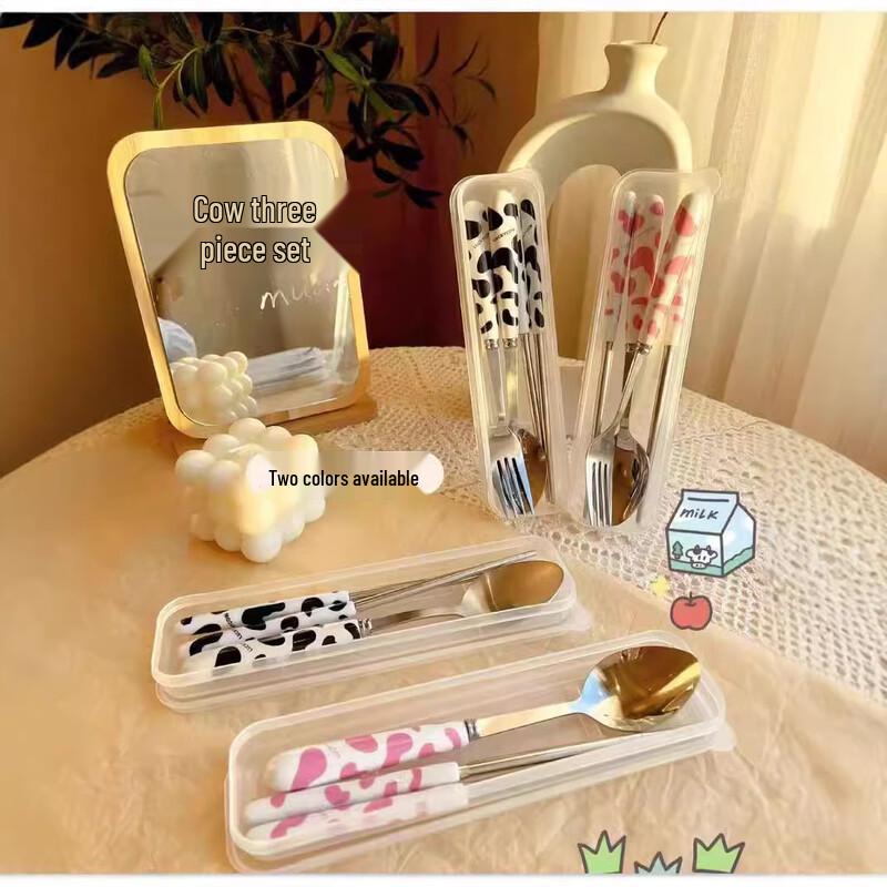 Ruhan Kids Portable Stainless Steel Cutlery Set